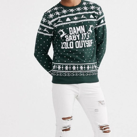☃️Christmas Cold Outside Sweatshirt XL - Picture 6 of 6